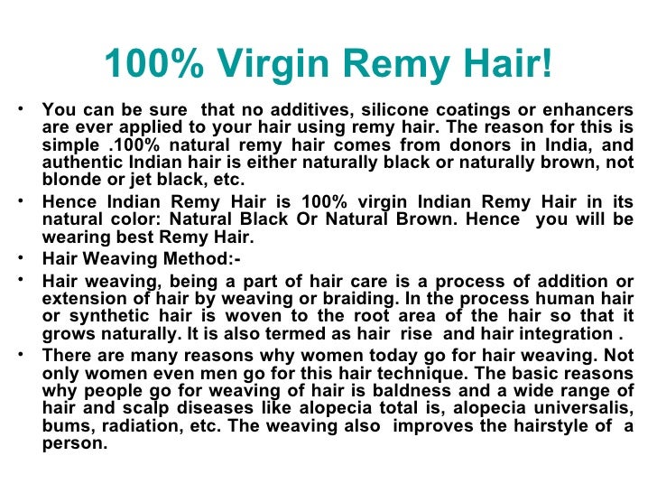 What is the meaning of remy human hair