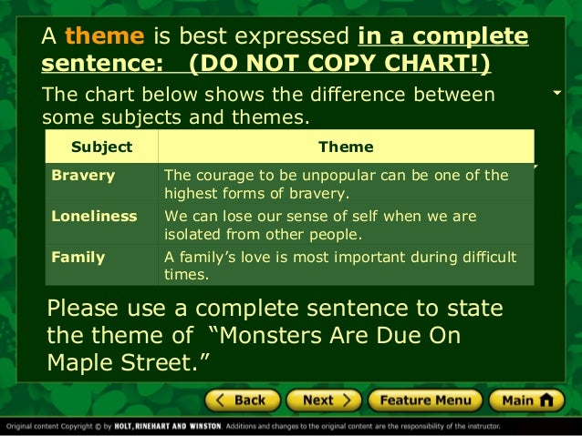 what is theme review 7th grade core ms vanko part 1 ms theme