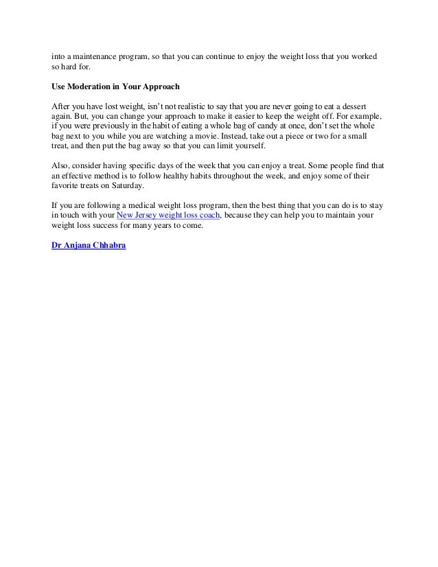 What is the Most Effective Way to Maintain Weight Loss Results?