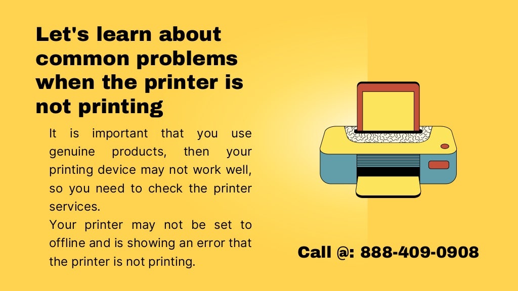 What is the problem if the printer doesn’t print