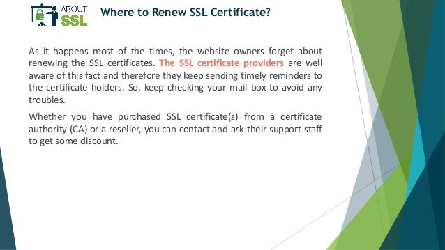 What is the Process of SSL Certificate Renewal?
