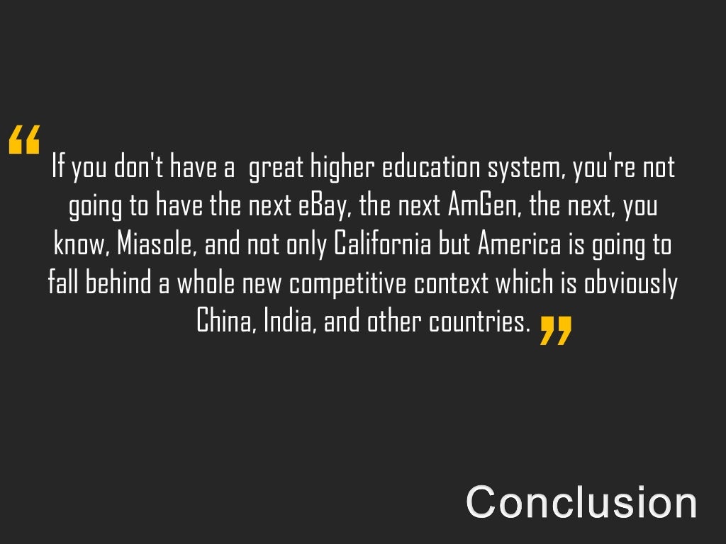 What is the purpose of higher education