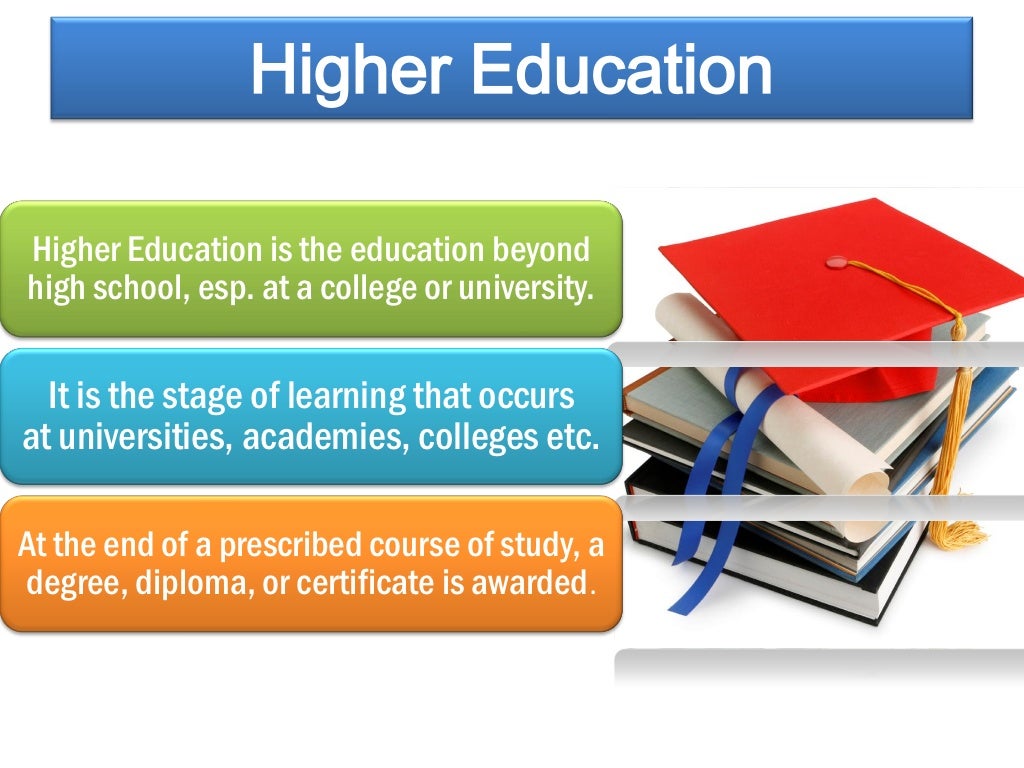 What is the purpose of higher education