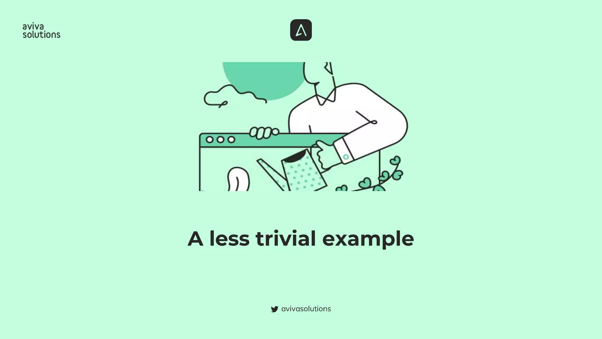 A less trivial example
 