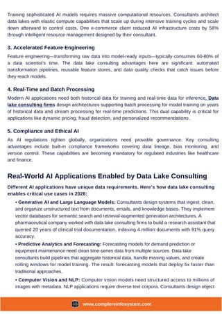 What is the Role of Data Lake Consulting in AI and ML Solution ...