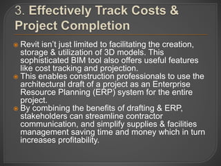 What is the role of revit 3 d modelling in construction | PPTX