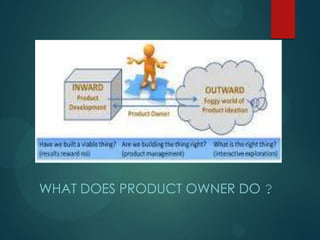 WHAT DOES PRODUCT OWNER DO ?
 