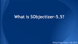 What is SObjectizer-5.5?
(at version 5.5.19)
SObjectizer Team, May 2017
 