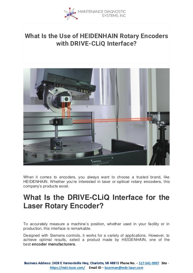What Is the Use of HEIDENHAIN Rotary Encoders with DRIVECLiQ Interface.pdf