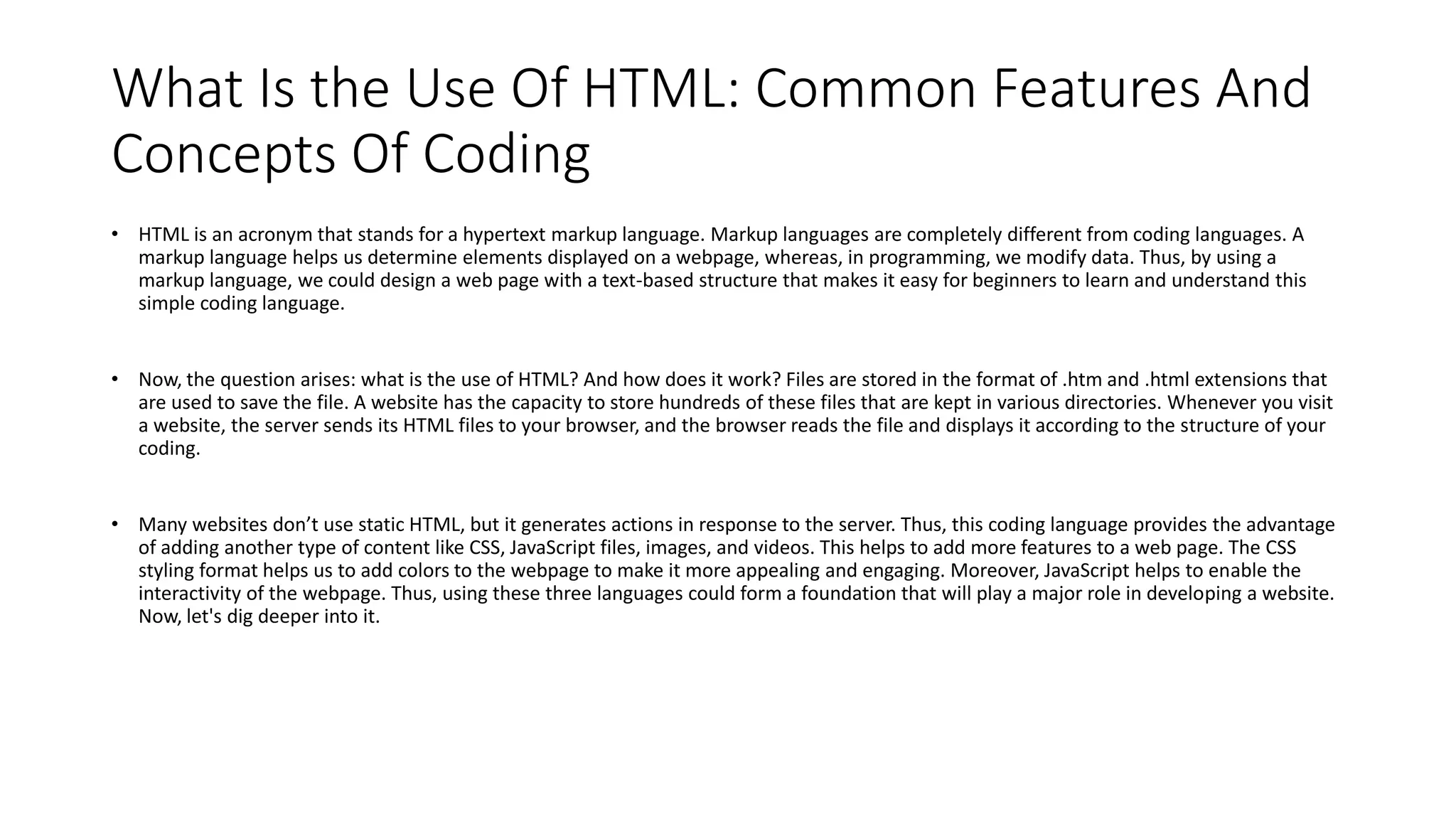 What Is the Use Of HTML.pptx