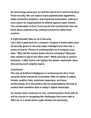 What is the Zero Trust Security Model, How Does It Work, and Why Is It ...
