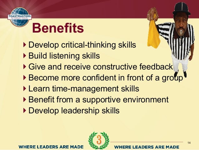 what is toastmasters benefits of toastmasters