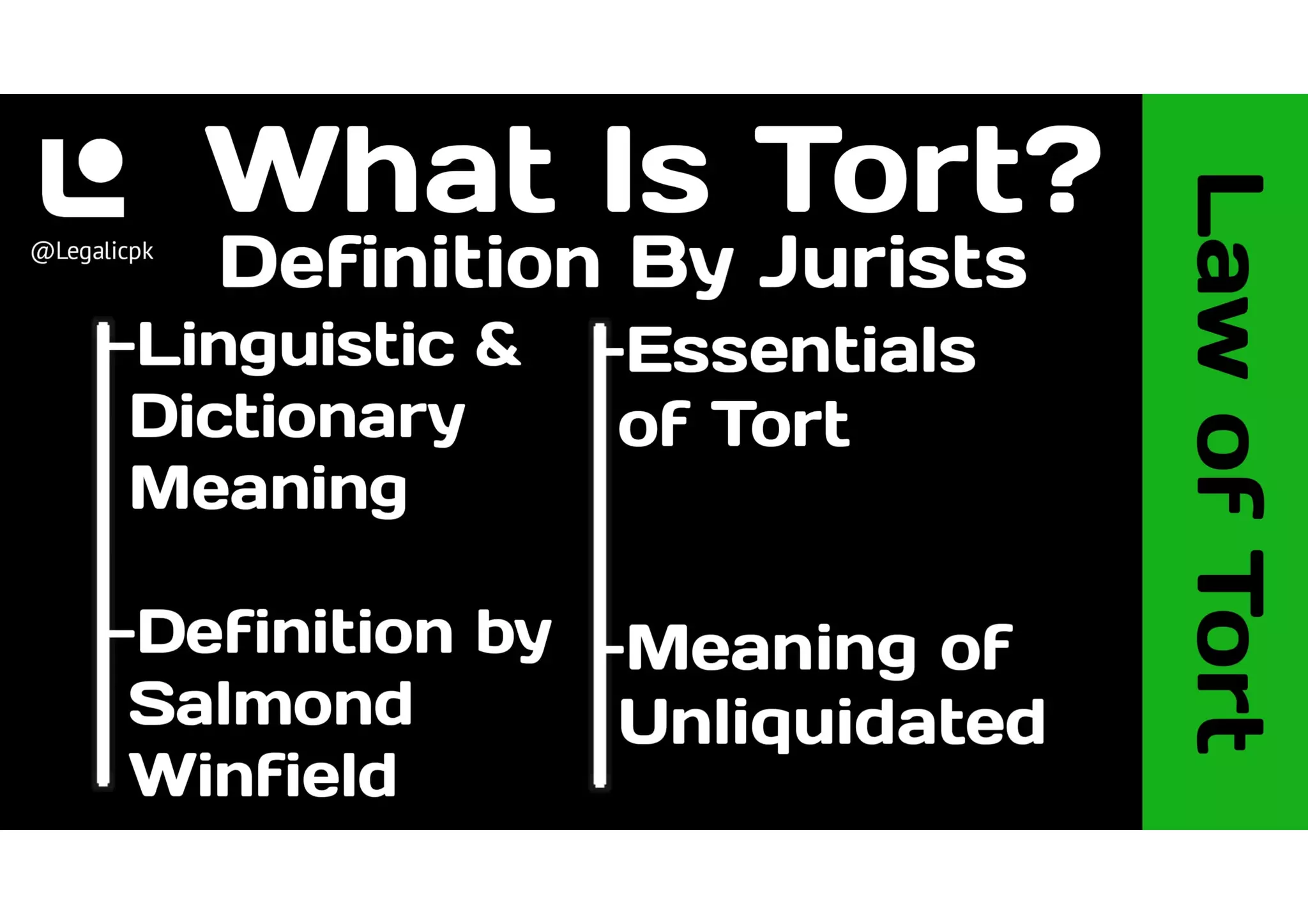 What is Tort Definition By Salmond & Winfield Essentials of tort Law of