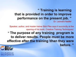 What is training | PPTX