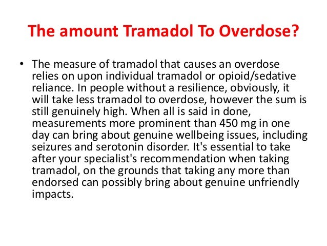 what is tramadol used for in humans