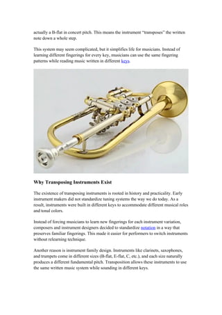 Transposition Music Instrument Understanding Transposition in Musical Instruments: A Comprehensive ...