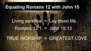What is true worship?