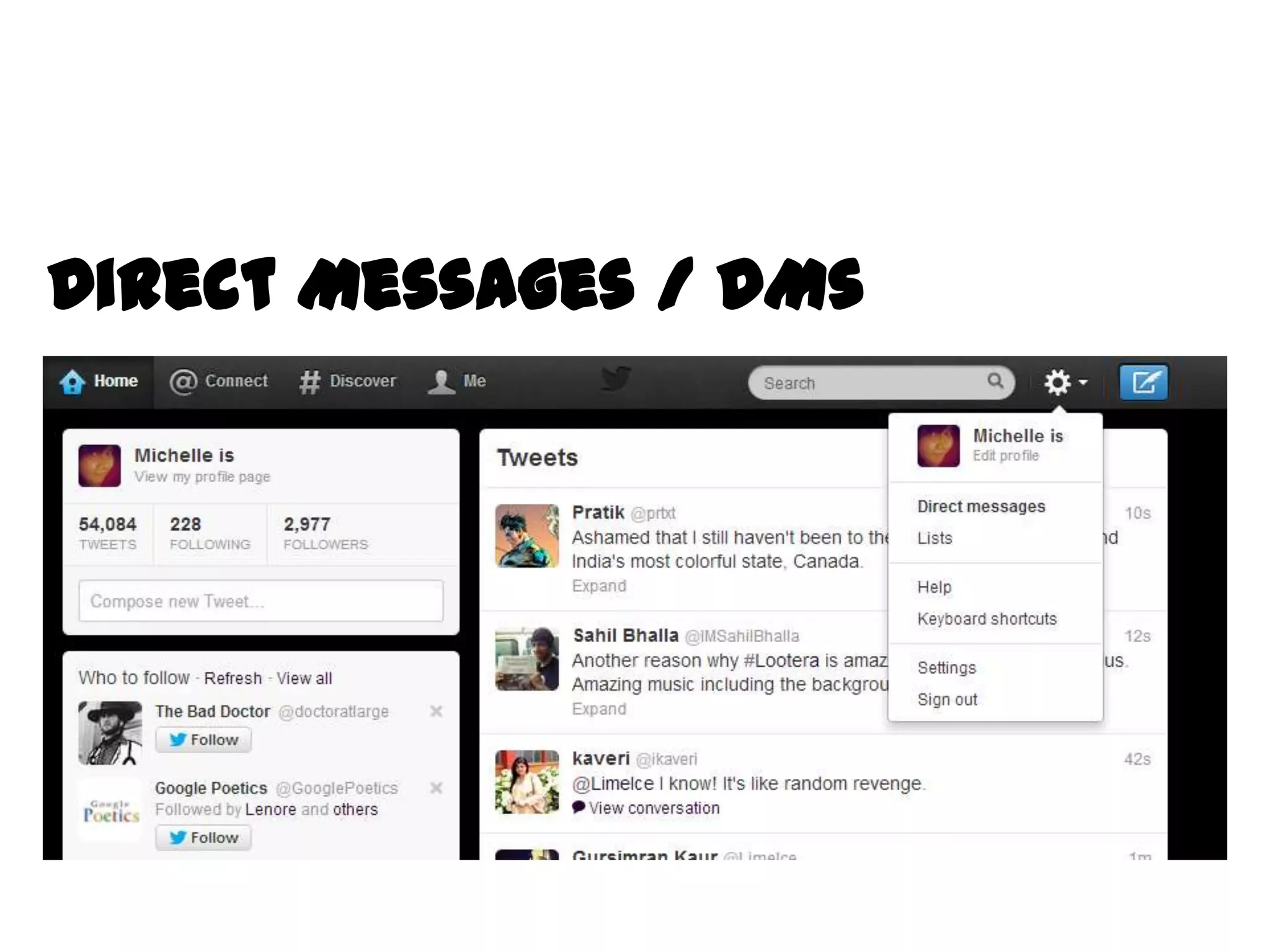 Direct Messages / DMs