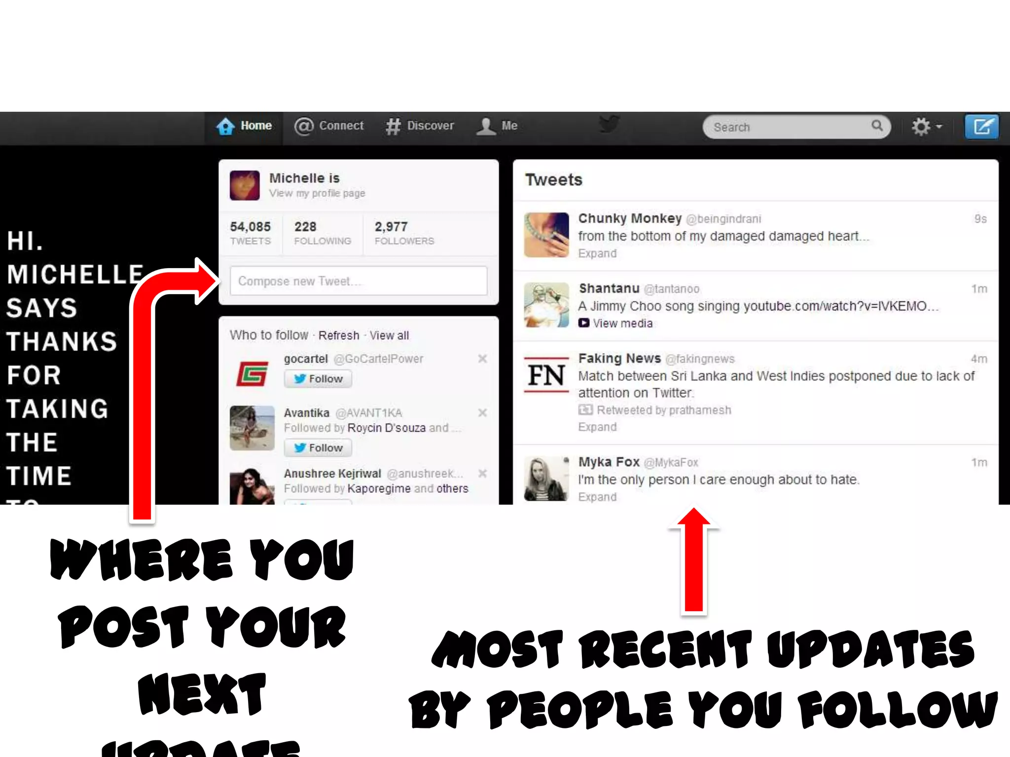 Where you
post your
next
Most recent updates
by people you follow
