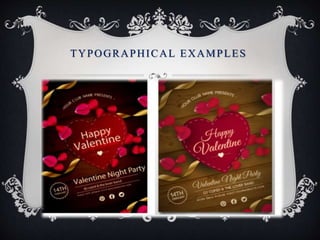 TYPOGRAPHICAL EXAMPLES
 