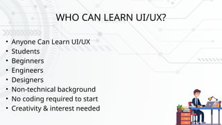 UI/UX Design Session: Fundamentals, Design Thinking and Tools | PPTX