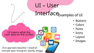 UI/UX Design Session: Fundamentals, Design Thinking and Tools | PPTX