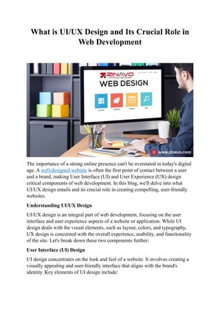 What is UI UX Design and Its Crucial Role in Web Development.docx