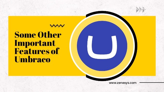 Some Other
Important
Features of
Umbraco
www.zenesys.com
 