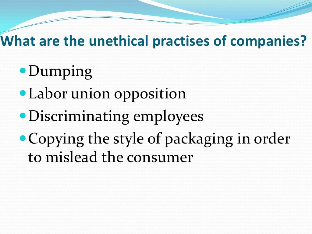 What Is Unethical Behavior Of A Company what-is-unethical-behavior-of-a-company