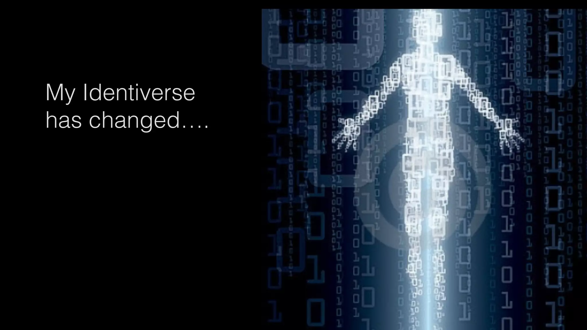 My Identiverse
has changed….
 