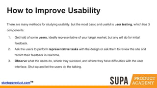 Improved Usability What is usability testing? | PDF