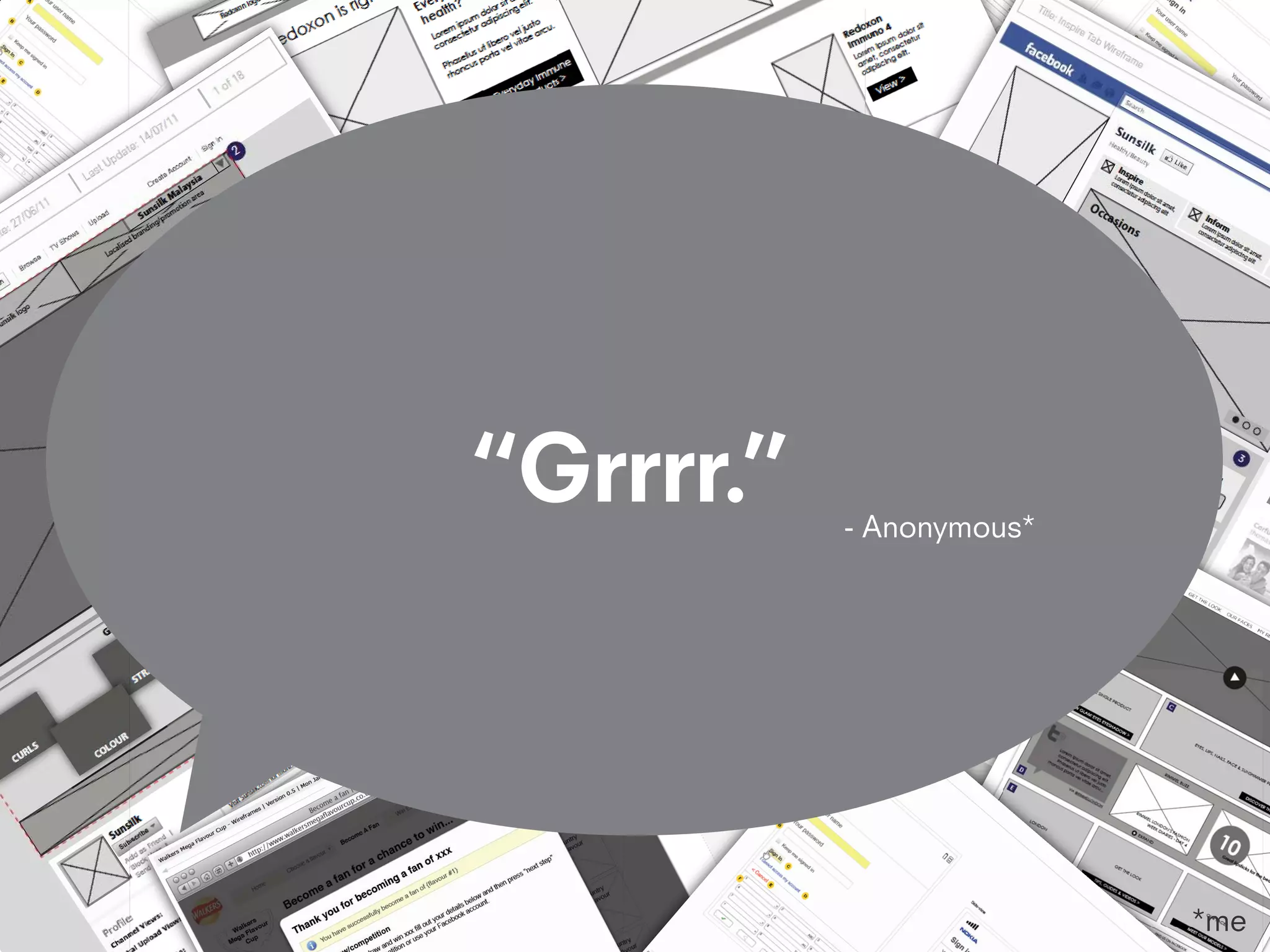 “Grrrr.”   - Anonymous*




                          *me
 