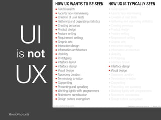 What is User Experience, A Primer - U of Washington | PPT