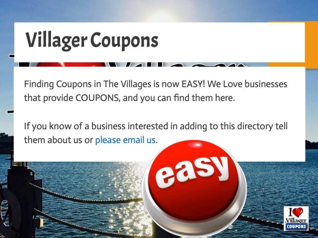 What is Villager Coupons for The Villages, Florida