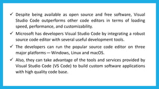 What is Visual Studio Code? | PDF | Programming Languages | Computing