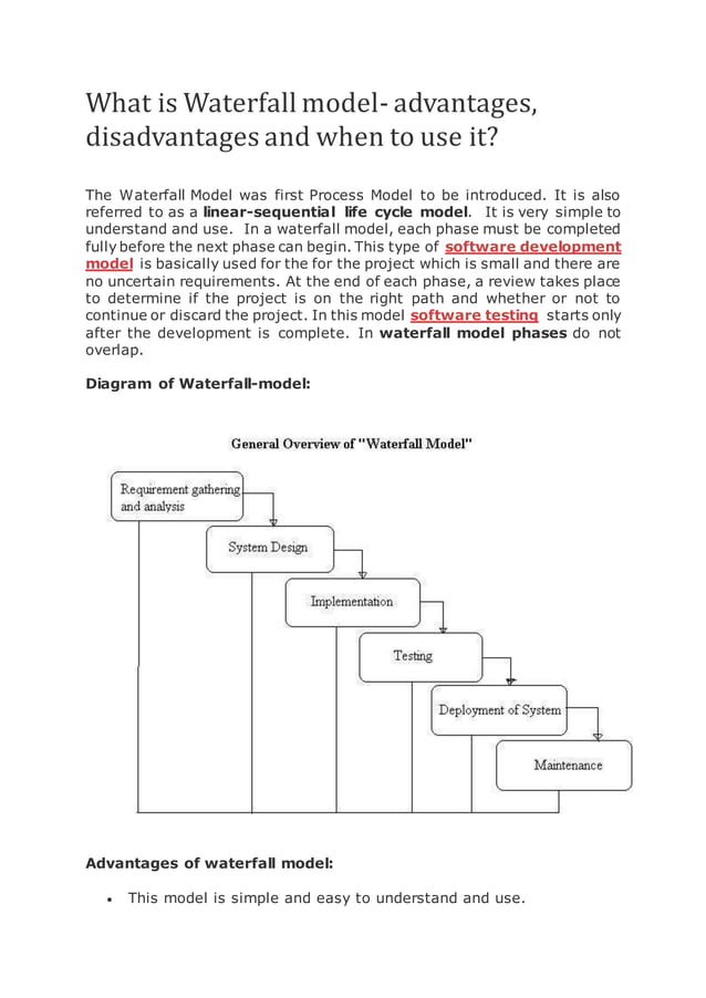 What is waterfall model | PDF