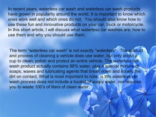 Learn how to do a waterless car wash - the complete guide! - Ideas by Mr  Right