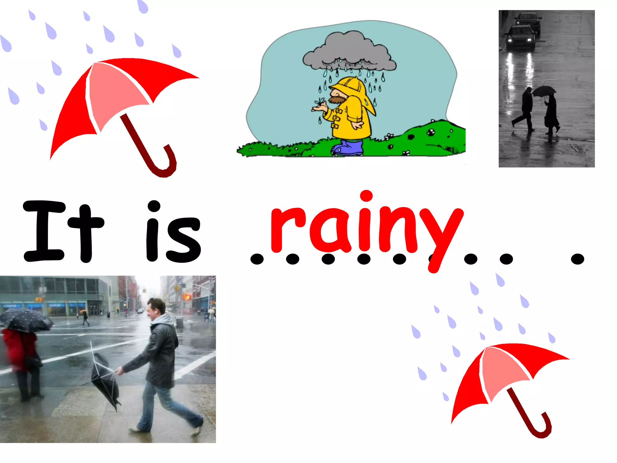 rainy
It is ........ .
