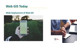 Web GIS Today
Wide Deployment of Web GIS
 