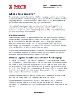 What is Web Scraping? – A Guide On Website Data Scraping | PDF