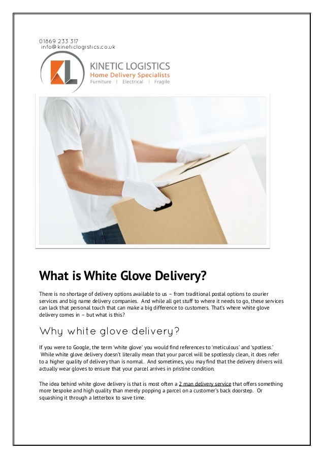 What Is White Glove Delivery