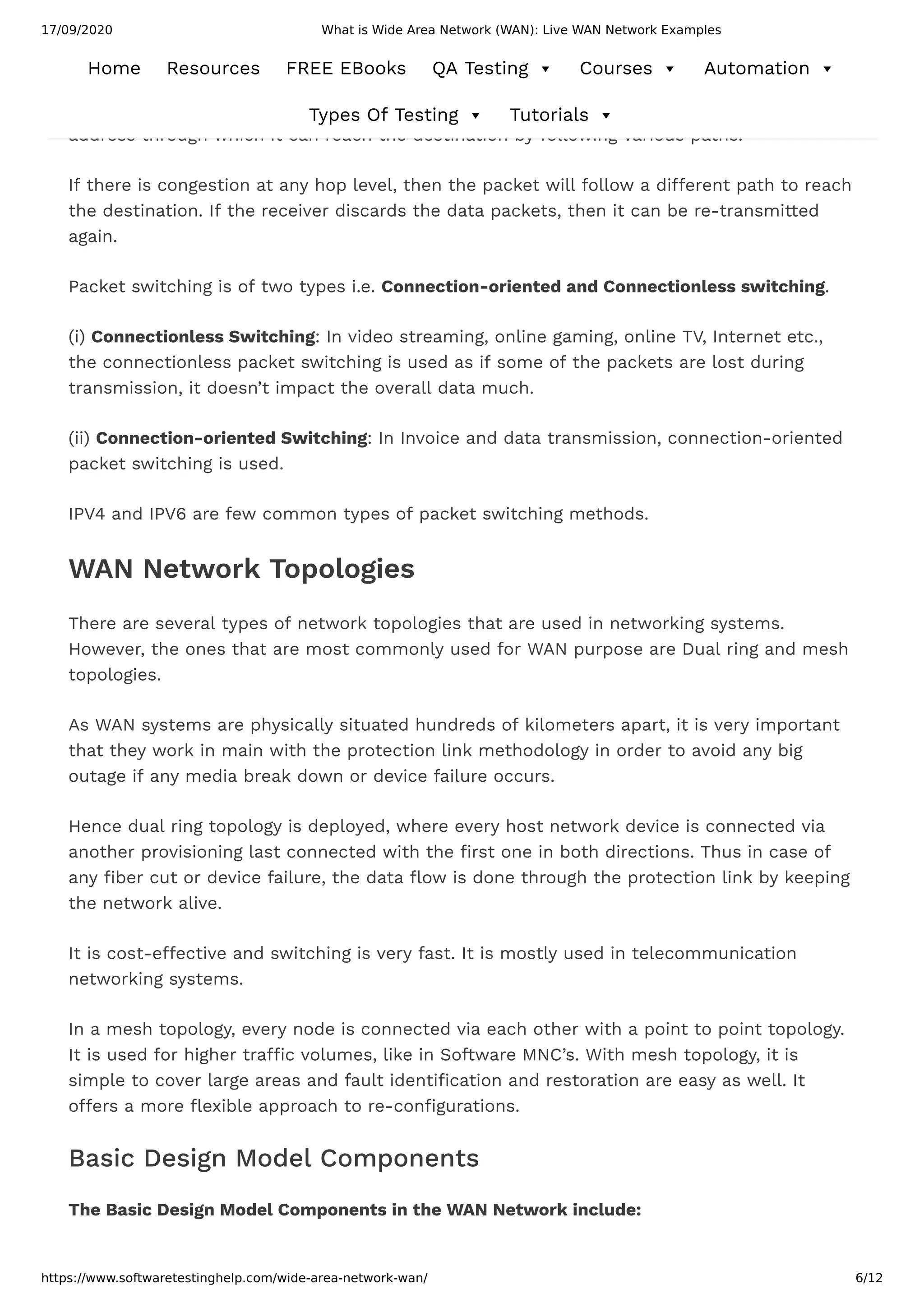 What Is Wide Area Network (WAN): Live WAN Network Examples : Notes | PDF