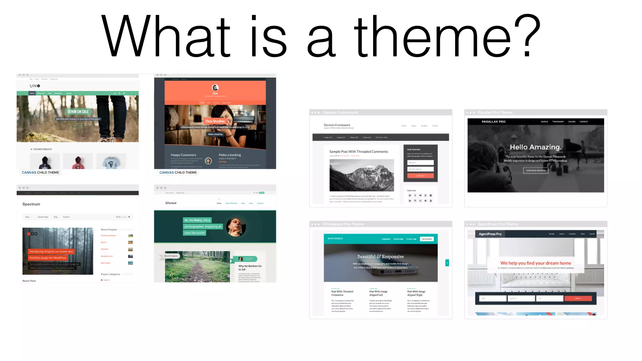 What is a theme?
 