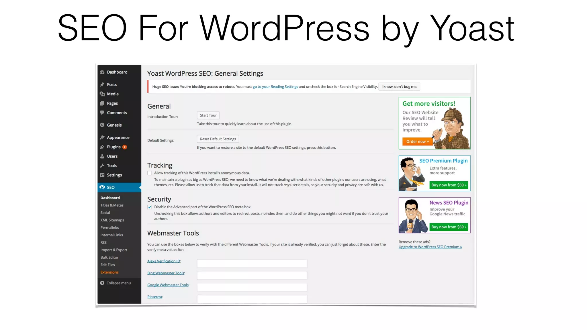 SEO For WordPress by Yoast
 