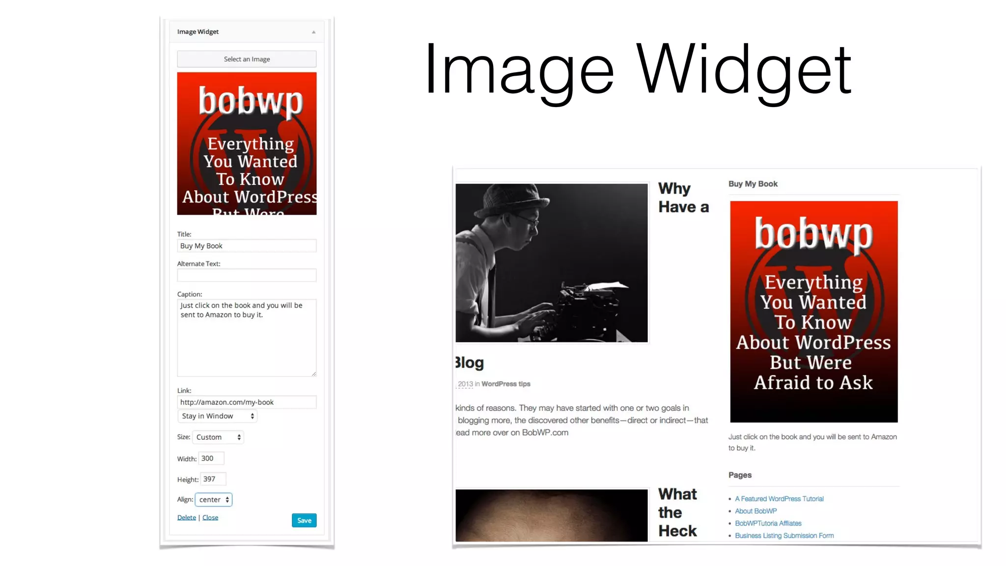 Image Widget
 