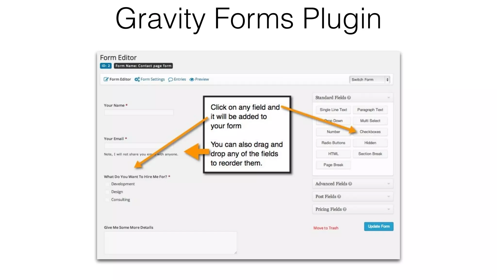 Gravity Forms Plugin
 