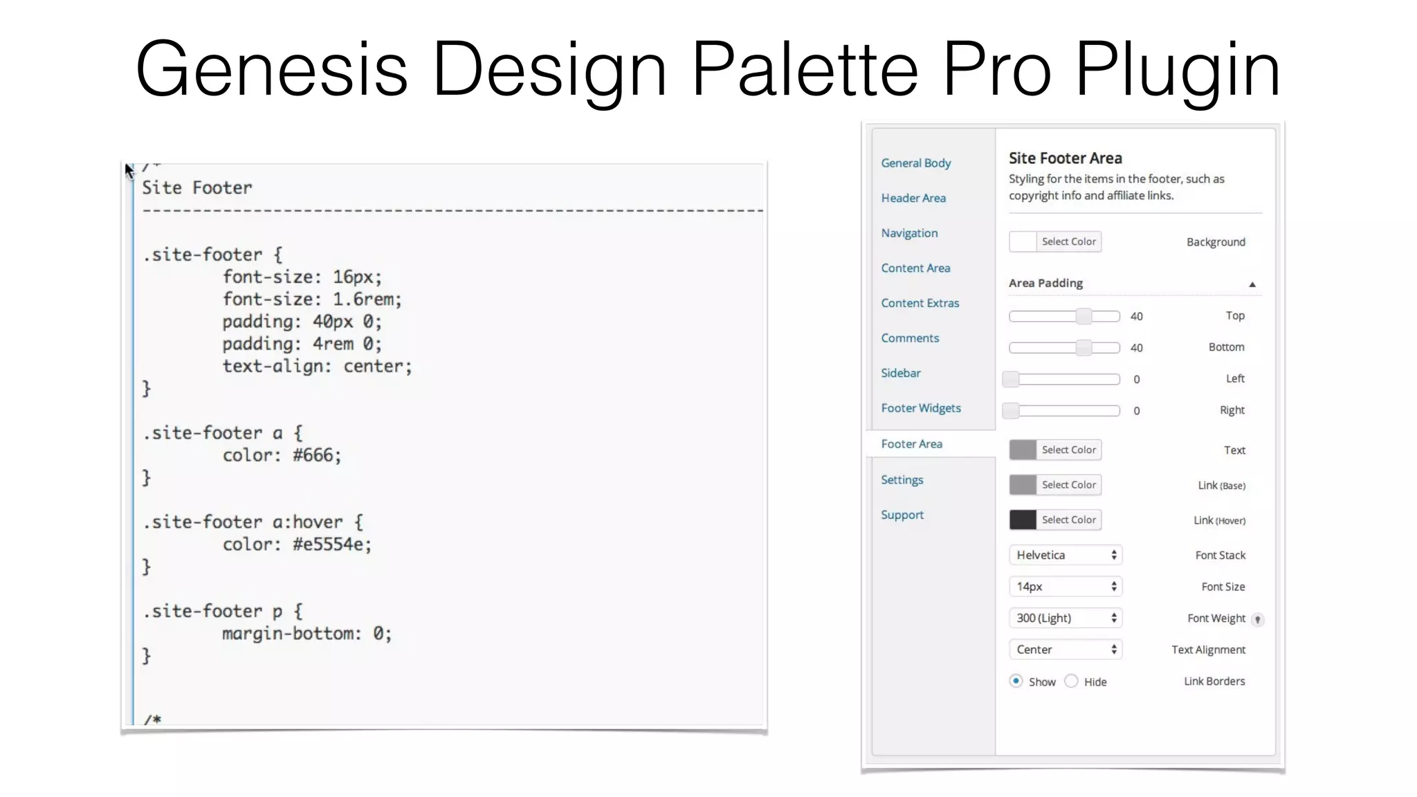 Genesis Design Palette Pro Plugin
 