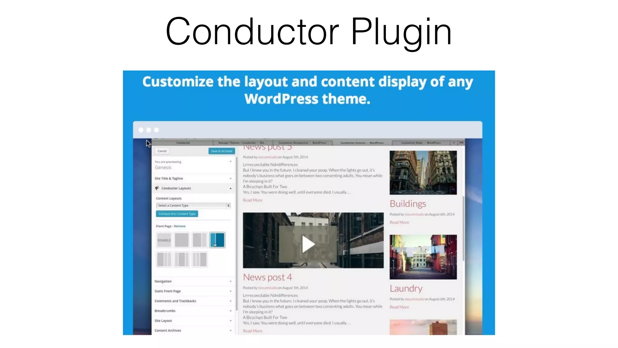 Conductor Plugin
 