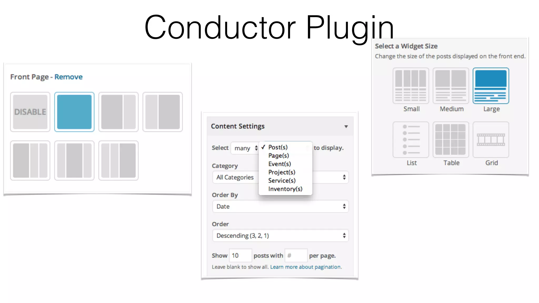 Conductor Plugin
 