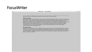 FocusWriter
 